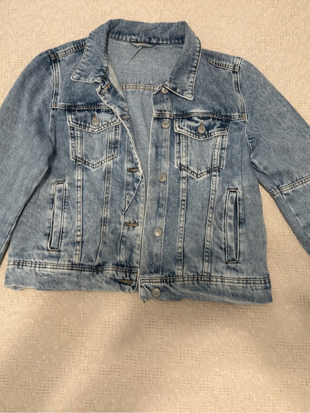 Free People Light Blue Denim Jacket